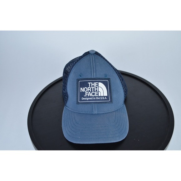 The North‎ Face Logo Patch Mudder Trucker Hat Cap Snapback Youth One Size - Picture 1 of 7